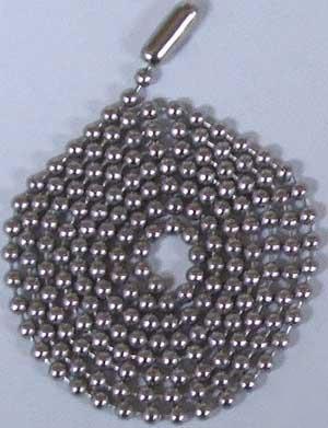 25 ball chains nickel plated 30 inch #3 size special
