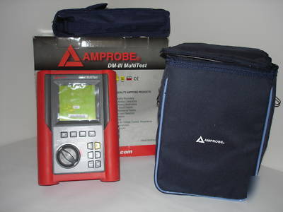 Amprobe dm-iii multitest power quality recorder