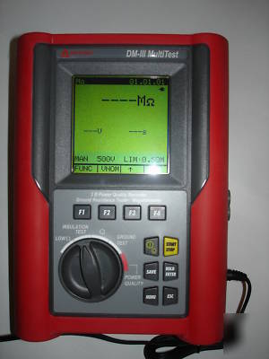 Amprobe dm-iii multitest power quality recorder