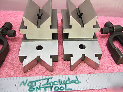 Brown&sharpe v-blocks (2) w/clamps xlnt toolmaker wow 