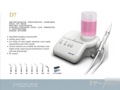 D7 ultrasonic piezo scaler with liquid dosing dte fda