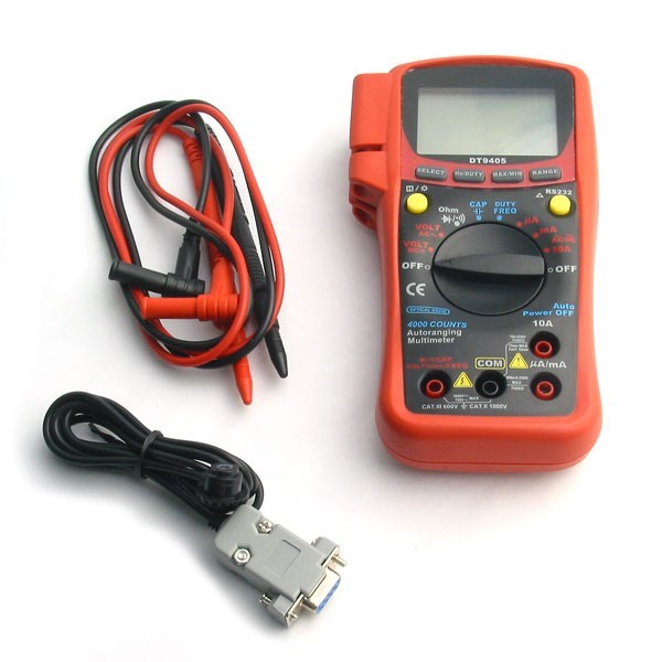 Dmm auto range multimeter / pc interface / data logging