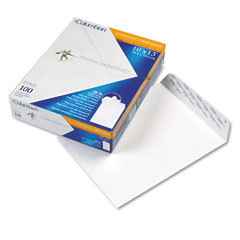 Grip-seal plain catalog envelopes, 28#, 10 X13 , white,