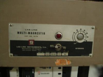 Lab line 1278 multi magnestir, six vessel capacity