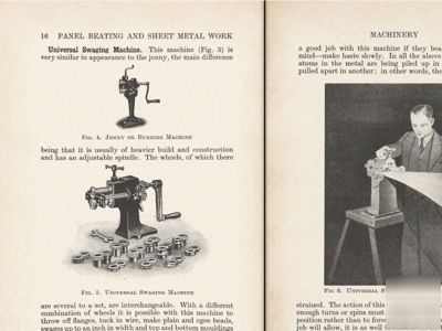 Manual panel beating & sheet metal work 1940