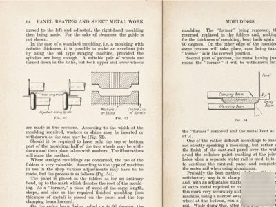 Manual panel beating & sheet metal work 1940