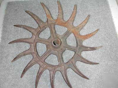Old rotary hoe wheel - antique