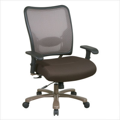 Space big tall chair latte air grid back mesh seat