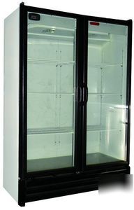 Tor-rey 28 cu.ft double glass door cooler