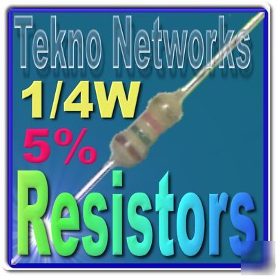 1/4W resistors u-pick usa seller+tracking lot of 500