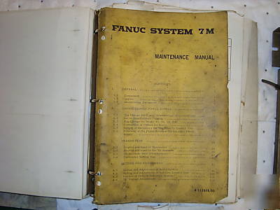 Fanuc 7M boards,manuals,tape reader,power&velocity unit