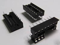 New 20 x brand 16 pin dil dip ic socket - uk seller