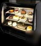 New curved glass deli case tem-100 torrey 12.7 cf black