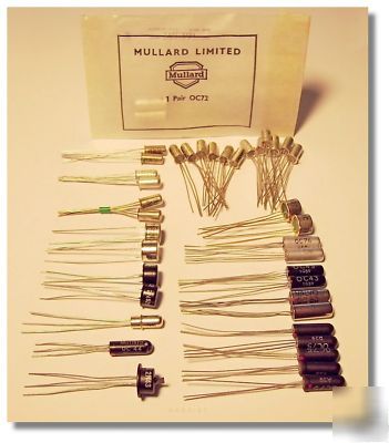 40X rare germanium transistor + OC44 mullard 2N43 etc.