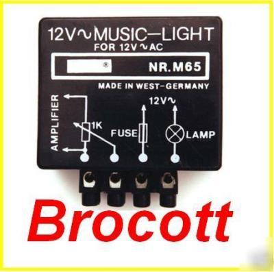 Audio light flasher unit - 50WATT / 12VAC - adjustable