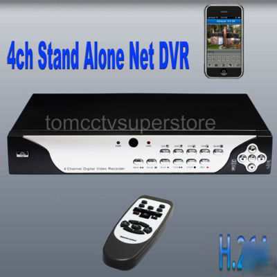 Cctv h.264 4CH net dvr support mobile phones 100/120FPS