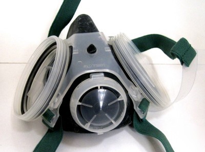 New 3M dual cartridge half facepiece mask large niosh 