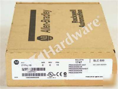 New * * allen bradley 1747-L543 /c 1747L543 frn 11 09/09