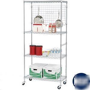 New industrial steel chrome shelving shelves wire 