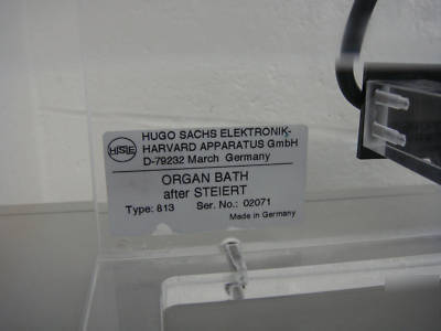 Hugo sachs elektronik - type 319/1 & type 813 w/ manual