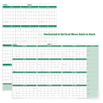 2011 erasable wall calendar planner 