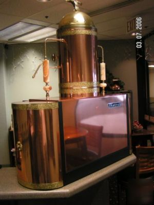 Astra mega ii espresso machine solid copper finish