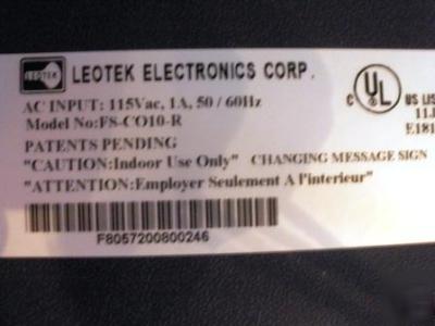 Leotek led animated oval coffee sign