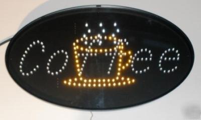 Leotek led animated oval coffee sign