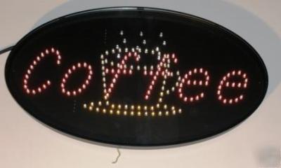 Leotek led animated oval coffee sign