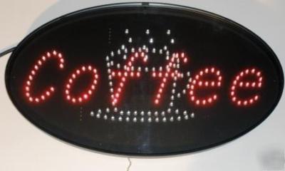 Leotek led animated oval coffee sign