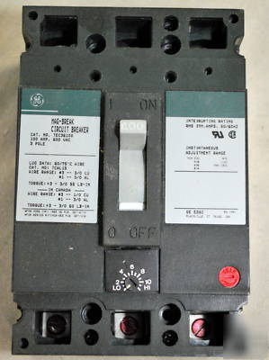 New ge mag-break circuit breaker 3 pole 100 amp 600VAC