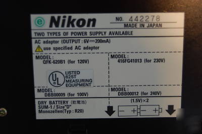 Nikon focimeter ophthalmic optomometry lensometer ol 7