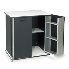 Vertiflex 2DOOR refreshment stand wwhite melamine top