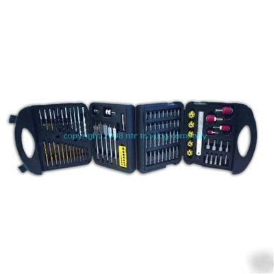 113 pc power and cordless drill bit bits & driver set
