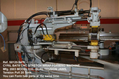 20 ton cyril bath cnc horizontal stretch wrap forming 