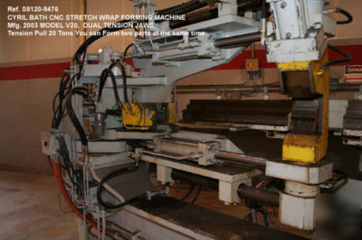 20 ton cyril bath cnc horizontal stretch wrap forming 