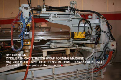 20 ton cyril bath cnc horizontal stretch wrap forming 
