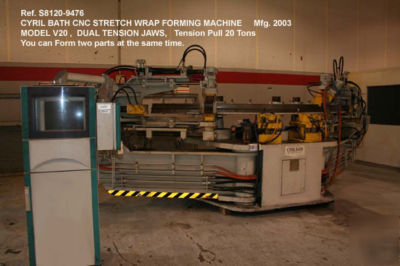 20 ton cyril bath cnc horizontal stretch wrap forming 
