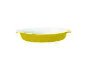 Emile henry citron yellow oval gratin dish 3QT