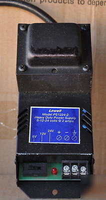 Lowell PS1224-2, 6 - 24 vdc switchable power supply