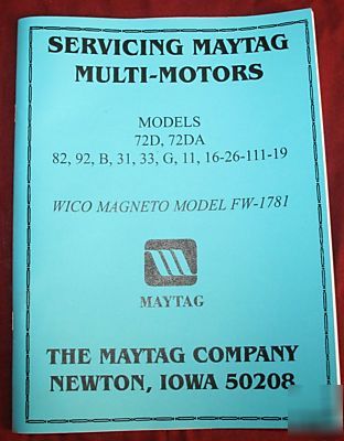 Maytag engine service manual model 92 82 72 hit & miss