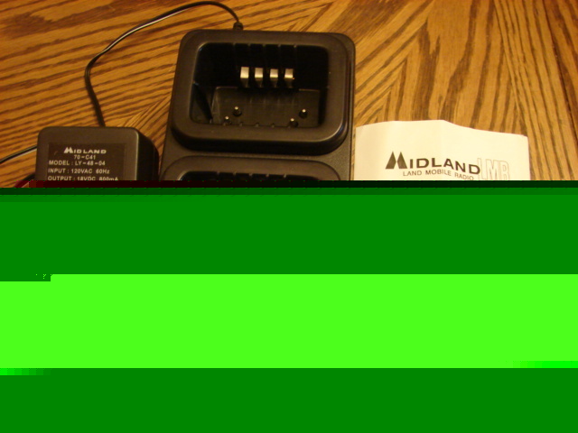 Midland lmr model 70-C41 battery charger - 2 position