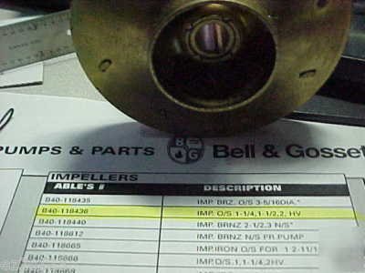 New bell&gossett B40-118436 bronze impeller 3/8