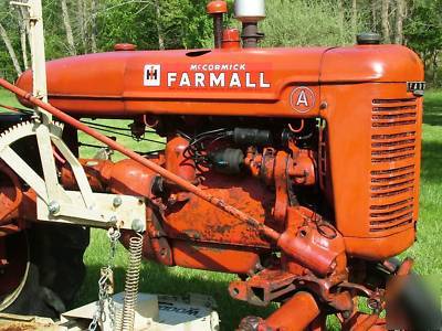 Nice 1946 farmall a with woods mower