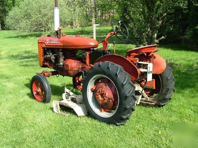 Nice 1946 farmall a with woods mower