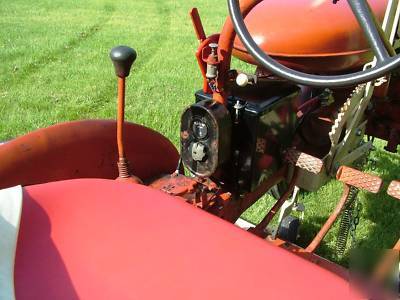 Nice 1946 farmall a with woods mower