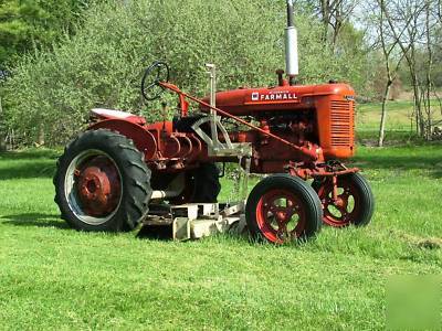 Nice 1946 farmall a with woods mower