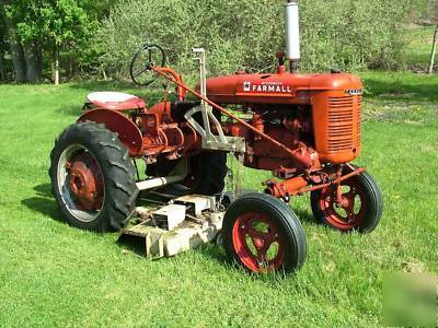 Nice 1946 farmall a with woods mower