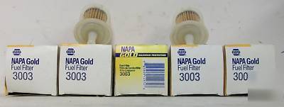Napa gold series fuel filter lot of 5 model 3003 