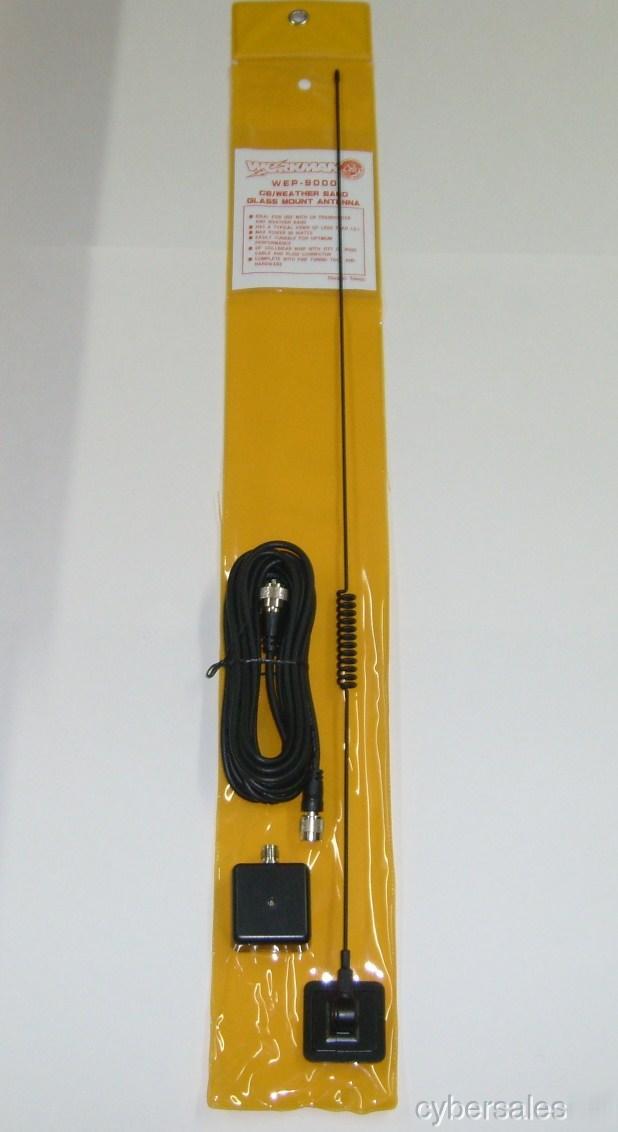 Cb / weather band glass mount antenna window ant 